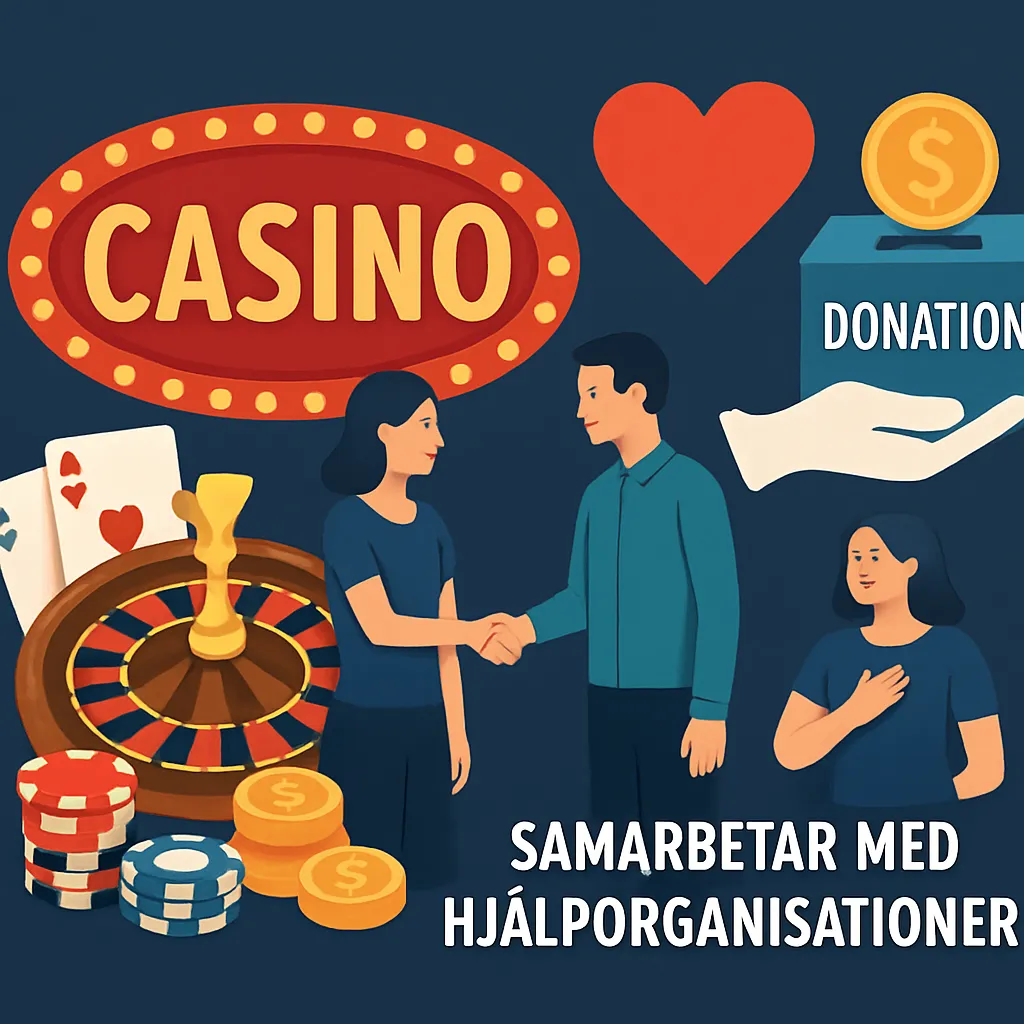 Casinon som samarbetar med hjälporganisationer